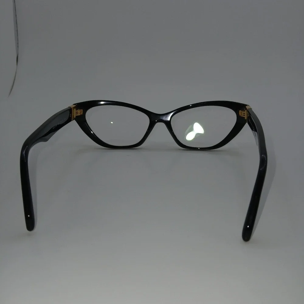 Versace 3356 GB1 Women Eyeglasses Frame Only Black Cat Eye Full Rim 53-16-140 mm